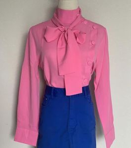 Chemisiers pour femmes chemises femmes élégant rose dame bureau travail hauts Blusas De Mujer femmesfemmes