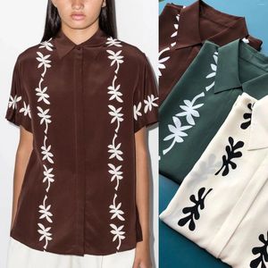 Blouses pour femmes Shirts à imprimé corallien