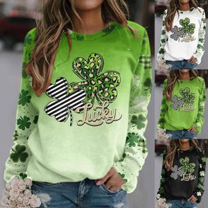 Women's Blouses geschikte blouse voor dames St Patricks Day lange mouw pullover sweatshirt dames hoodies los fit