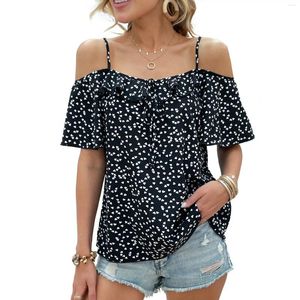 Women's Blouses Summer Chiffon Shirt For Women Fashion 2024 Casual Party Beach Wear Halter Top Without Cardigan