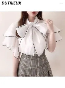 Blouses pour femmes Tops à manches courtes filles de style Japon