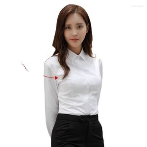 Blouses Femmes Été Robe Professionnelle Chemise Femmes Mode À Manches Courtes Slim Fit Femmes Bouton Blanc Anti-éblouissement Tops Vêtements De Travail