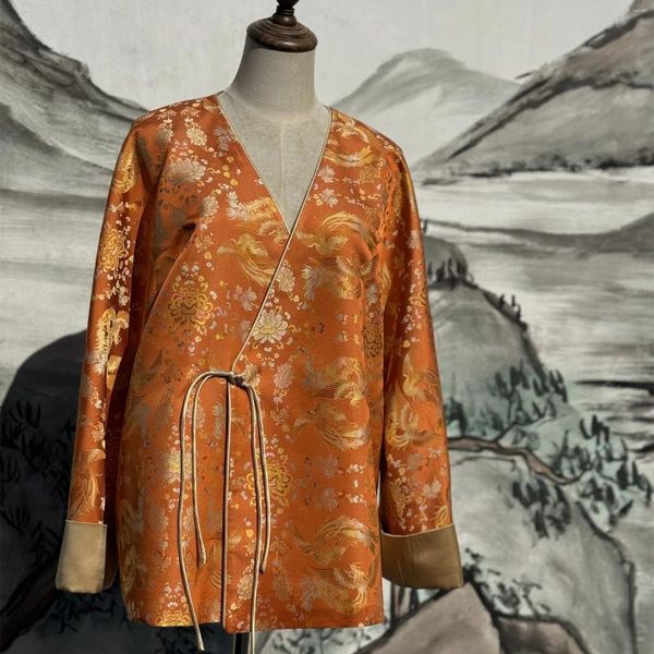 Blouses pour femmes Super luxueuse robe traditionnelle chinoise en soie brodée sur mesure Culture ancien Empire tenue de célébrité riche