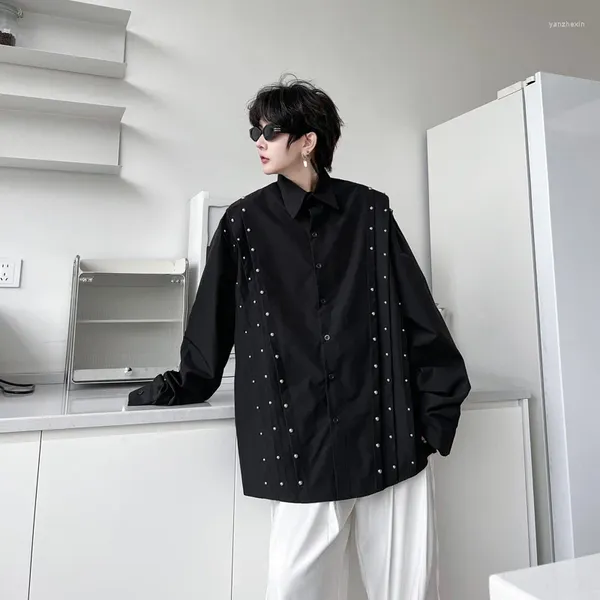 Blouses pour femmes SuperAen décoration en métal Design chemise haut de gamme femmes lâche printemps et automne coréen décontracté à manches longues