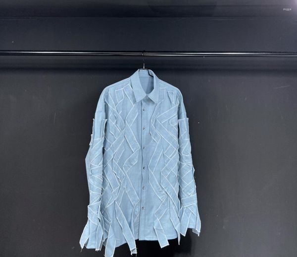 Chemisiers pour femmes SuperAen bleu ciel chemise à manches longues Design de Niche décontracté 2023 automne chemises à manches longues