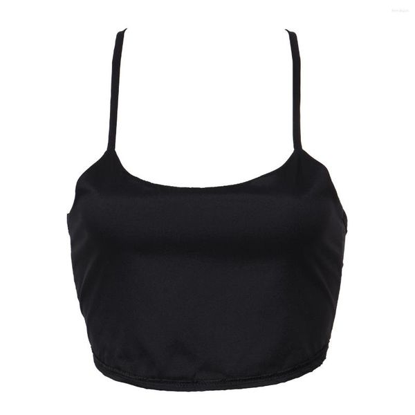 Blouses pour femmes Thefound Mode Sexy Femmes Hors Épaule Bralet Bretelles Débardeur Gilet Chemise Sans Manches D'été Chemisier Décontracté Crop Tops