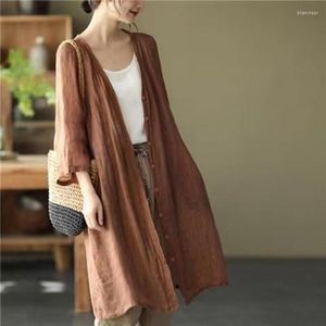 Women's Blouses Dunneded Simple Casual Long Shirt Sunscreen Coat Daily Clothing Anti-UV en Anti-Mosquito Luxe Zonnebeschermende kleding