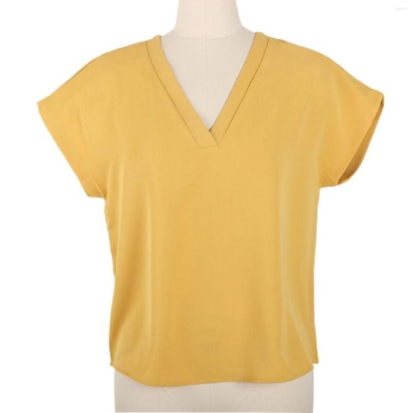 Chemisiers pour femmes Unity Solid Ladies Shirts Tops Women Dolman Sleeve Lady Shirt V-Neck Custom Print Blouse