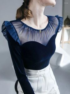 Blusas para mujeres Velvet Mujeres Poscadía de moda Sura de moda
