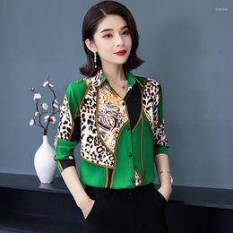 Dames blouses vrouwen lange mouw herfst blouse shirt kantoor elegant werk top blusas mujer de moda