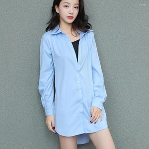 Blouses pour femmes robe de chemise de femme décontractée printemps / automne