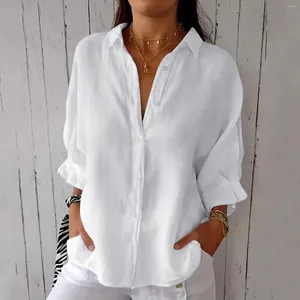 Blouses de femmes Chemises en lin en coton élégant élégant