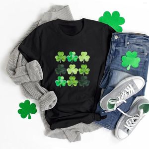 Dames blouses dames st patricks dag geprinte korte mouw vrouw zomer lente o nek shirt streetwear top blusas mujer de moda 2023