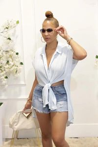 Blouses des femmes Wuhe 2024 Summer Women Fashion Slit Side and Back Sleeve Single Breasted Retrod Collar Slim Long Blouse Shirts