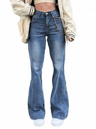 Jean skinny bleu haute stretch pour femme avec coupe - Pantalon en jean élégant et confortable Jean skinny bleu haute stretch pour femme avec Y6T3 #