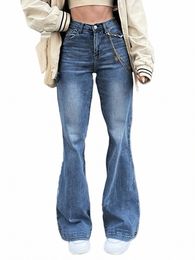 Jean skinny bleu haute stretch pour femme avec coupe - Pantalon en jean élégant et confortable Jean skinny bleu haute stretch pour femme avec t6eR #