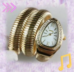 Bracelet pour femme, montre pour femme, marque supérieure, diamants, bracelet en acier inoxydable, mouvement à quartz, montre-bracelet en forme de serpent, cadeaux de Noël, Saint-Valentin