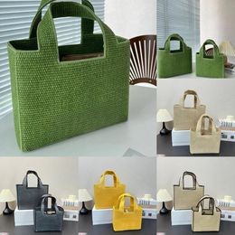 Damesmerk Tassen Hoogwaardige strandtas Mandtassen Designer Schoudermand Strawtassen Borduurwerk Letters geweven Top Tote Franse vakantie Casual Shopper Bag