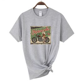 Ademende fitness sporten voor dames korte mouw zomercasual vrouwen top cool vintage motorfietselementen bedrukt t-shirt