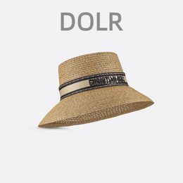 Damesemmer hoed Log kleur zomercompilatie zon hoed met floppy hoed mode designer hoed met verpakking
