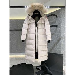 Doudoune canadienne femme Parkers hiver mi-longue au dessus du genou veste à capuche épais chaud oies manteaux femme 69