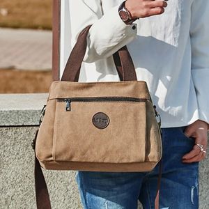 Dames Canvas Tas Afdeling Harajuku Windpak Handtas Messenger Bag Vrouwelijke Koreaanse Studenten Schoudertassen 240118