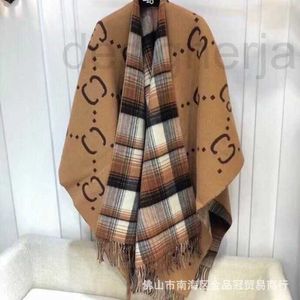 Dames Cape Designer Nieuwe G Wollen Sjaal Brief Kasjmier Sjaal Herfst/Winter Warm Kwastje Sjaal Cape Hals P76I