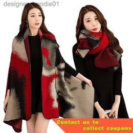 Dames Cape Good Lei Damessjaal Herfst Airconditioning Sjaal Sjaal Voor tweeërlei gebruik Nieuw Kantoor Cape en sjaal Koreaanse stijl Bovenkleding Cu L230914