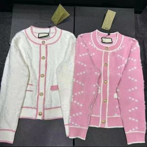 Cardigan féminin cardigan tricot cardigan brodé pull pull mignon et confortable plateau de plate-forme haute veste de pull parfumé printemp