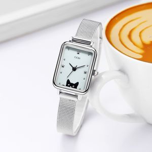 Montre à quartz étanche pour femmes, chat de dessin animé, simple, haut niveau d'apparence, exquise