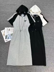 Vestido informal de mujeres, vestido de verano de manga corta, vestido de camuflaje, estilo con capucha con diseñador, vestido sexy para mujeres