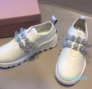 scarpe casual da donna intarsiate con catena di diamanti scarpe basse decorative estate shopping all'aperto viaggio casual sandshoe