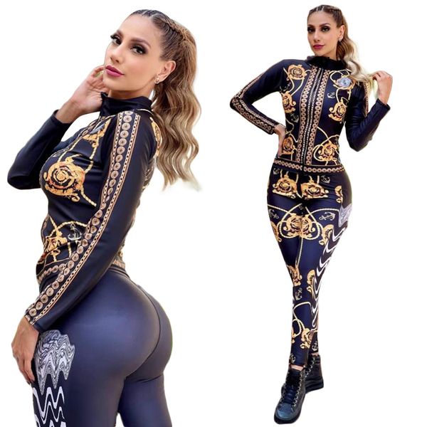 Survêtements de sport décontractés pour femmes Printemps Designer Survêtements pour femmes Sweats à capuche de sport Pantalons pour dames Ensemble de deux pièces Lettre imprimée Tenues de jogging Mujer Sport Suit