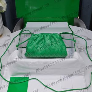 Bolsos de hombro con correa de hombro de cuero clásico para mujer, bolso de mano para adolescentes, bolso cruzado tejido de color sólido a la moda, bolsos Hobo Totes