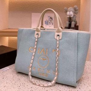 Bolsos de mujer clásicos de mujeres Bolsas de noche marca Ch diseñadores para mujeres Bolsas de playa lienzo bordado grande de compras femeninas perlas pequeñas mini mochilas ynpn