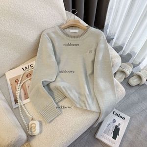 Ropa de mujer Suéter para mujer suéteres de diseñador para mujeres Europa y Estados Unidos nuevo suéter de punto de manga larga con cuello redondo tops de moda de invierno ropa z6