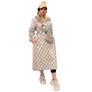 Marque de luxe créatrice de manteau pour femmes manteau à mi-longueur d0070