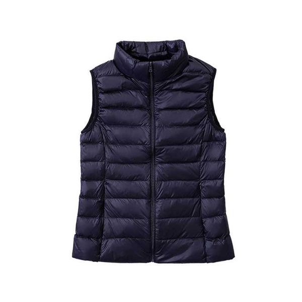 Manteau femme hiver dames femmes manteaux en duvet en gros veste gilet hiver mode sans manches doudoune 66A94