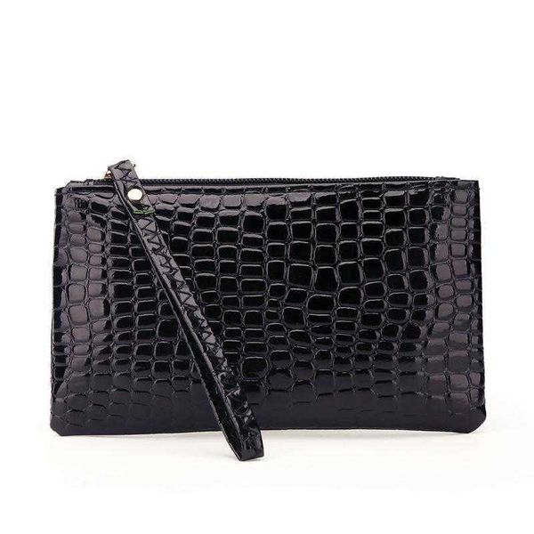 Porte-monnaie femme mode portefeuille Crocodile PU cuir pochette sac à main sac à main Super qualité dame sac