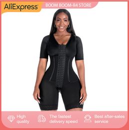 Corset pour femmes Bodyshaper vêtement à haute compression contrôle de l'abdomen Double body taille formateur buste ouvert Shapewear Fajas 240122