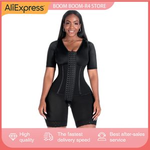 Corset pour femmes Bodyshaper vêtement à haute compression contrôle de l'abdomen Double body taille formateur buste ouvert Shapewear Fajas 240113