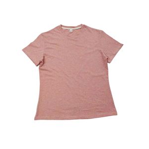 T-shirt col rond en coton pour femme, ample, matière unie, confortable et décontracté