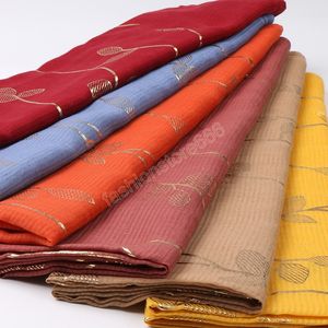 Bufanda hiyab de algodón para mujer, chales musulmanes con estampado en caliente, bufandas, diadema de moda, silenciador largo y suave, pashmina 180*90
