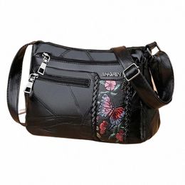 Sac à bandoulière pour femmes d'âge moyen et âgées épissage unique épaule zéro portefeuille grande capacité utilitaire sac pour femme q66x #