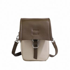 Crossbody de las mujeres Mini Menger Bolsas Bolso de hombro de cuero Móvil Phe Bolsa Halter Cremallera portátil Mey Monedero Bolsos q3nM #