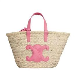 Dames designertassen Luxe CE Lafite gras geweven strandtas