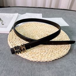 Cinturón de diseñador para mujer, regalo personalizado, 2,3 CM, cinturones de moda de alta calidad, hebilla de aguja con letras de Metal dorado y plateado, Ceinture informal