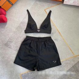 Dames Designer Clothing Sexy tweedelig set tracksuit mode casual sport beha vest set p home zomer tops shorts