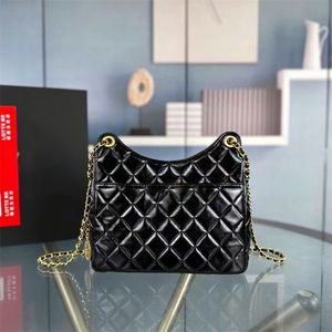 Damesontwerper Fashion tas Beroemd merk Een schoudertas Luxe bankettas Modeketen Halve maantas Diamantvormige geruite lederen crossbody tas zwervende tas