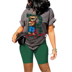 Dames Designer Set T-shirt Shorts Tweedelige set Zomer Comfortabel Casual Aziatisch Maat XS-XL